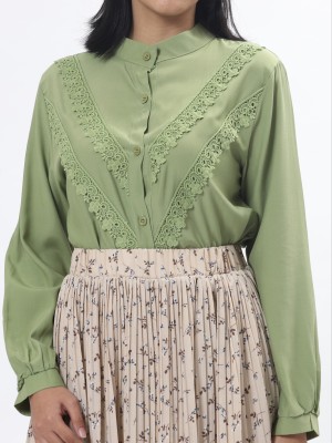 D-Sl Leb Double V Embroidered Shirt