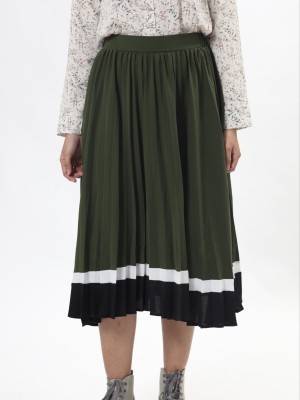 C-Bt Leb 3 Tones Pleated Skirt