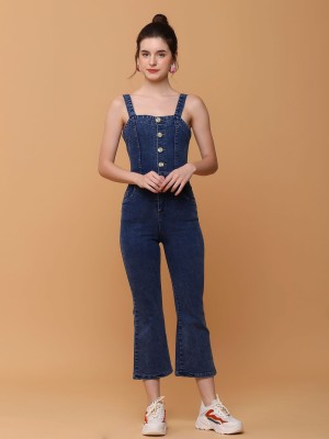 Washed Denim Jumpsuit