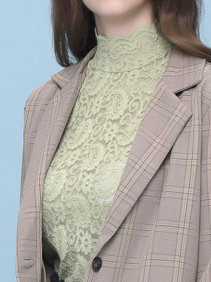 Full Lace High Neck Top