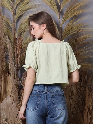 Cottage Core Neckline Pinched Top 