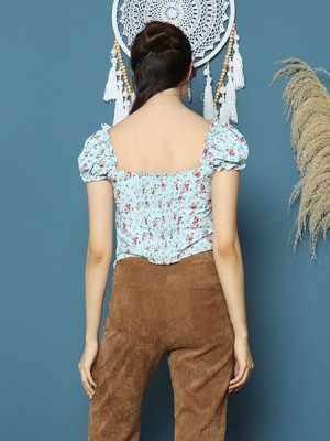 Cottage Core Flower Print Cottage Top 