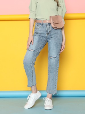 RC Slashed Washed Denim