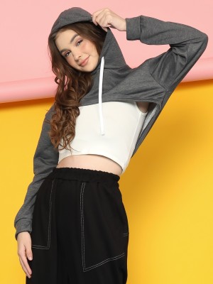 RC 2Pieces Set Cut Out Crop Top w/Cut Sweater