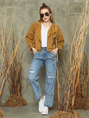 Wrist-toe crop racer jacket