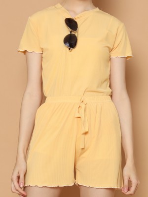 2Pcs Set Twist Finishing Tee And short