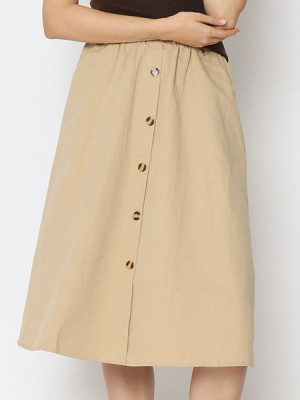 Cottage Core Midi A Line Skirt