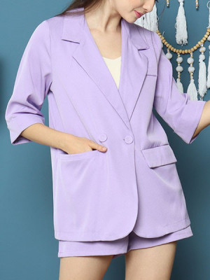 Cottage Core 2 Pcs Set Blazer And Short