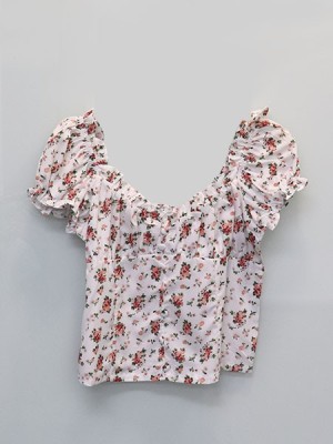 Cottage Core Flower Print Cottage Top 