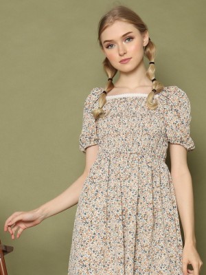 R Cottage Printed Dress