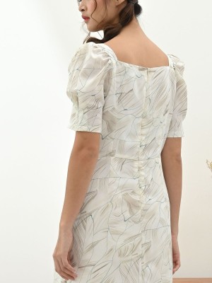 Abstract flower dress