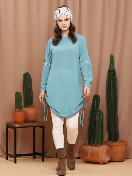 D-SL Side Drawstring Dress