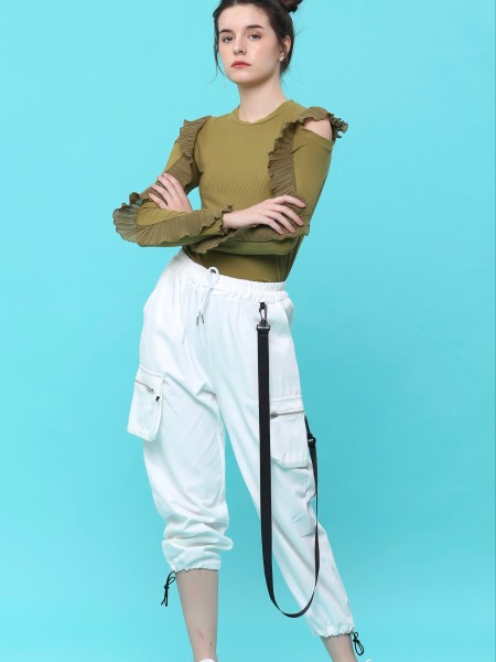 Ankie Drawstring Utility Cargo Pants