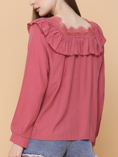 Cottage Square Neck Outline Top