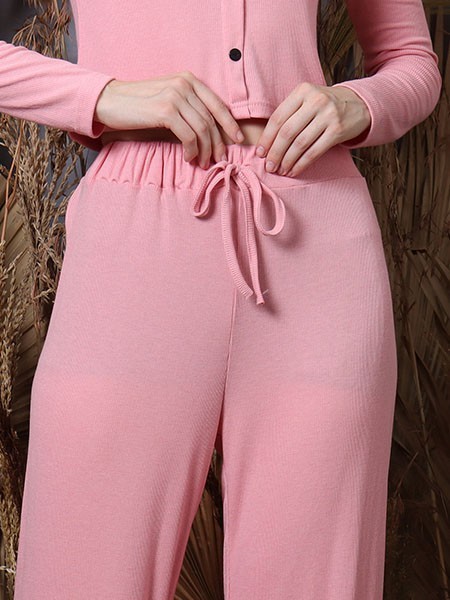 Cottage Core 2 Pcs Set Crop Top With Pants 