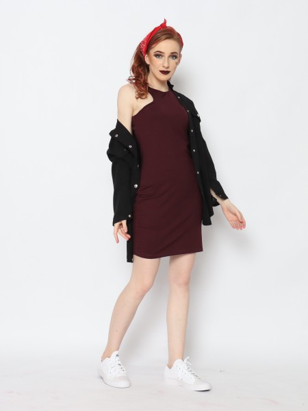 TM STRONG ONE SIDE SHOULDER DRESS