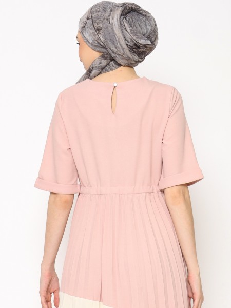 ANF Bottom Pleats Panel Color Dress