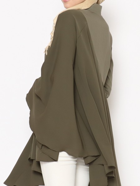 ANF Asymmetric Sleeves Long Top