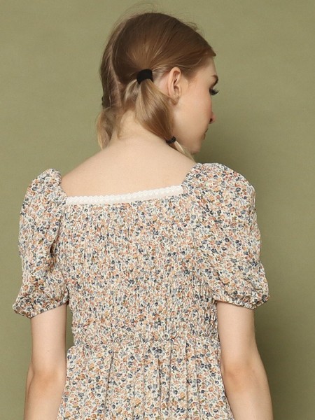 R Cottage Printed Dress