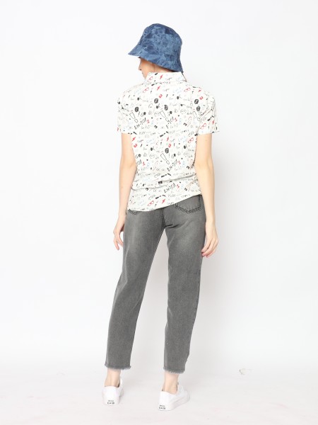 TM DARK RIPPED DENIM 