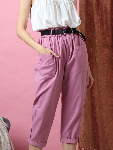 Cottage Core Front Pocket Cargo Pants