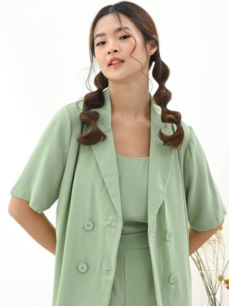 3Pcs set blazer and short