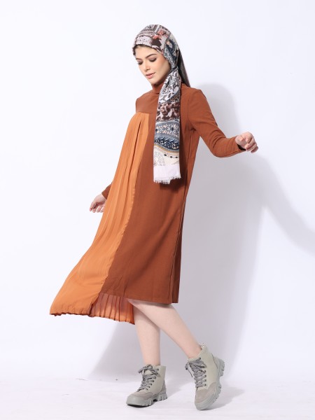 Ramadhan Moon High Neck Side Chiffon Combi