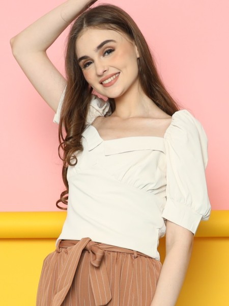 Folded Heart Shape Top