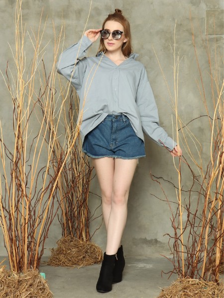 Lily L/Slv oversized shirt