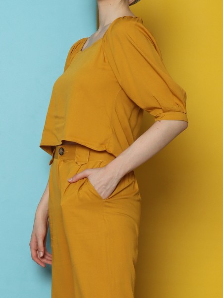 2Pcs Set Off Shoulder Top With Pants