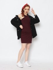 TM STRONG ONE SIDE SHOULDER DRESS