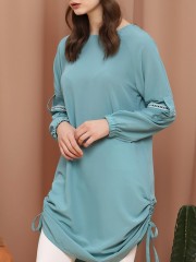 D-SL Side Drawstring Dress