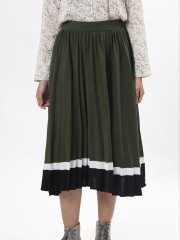 C-Bt Leb 3 Tones Pleated Skirt