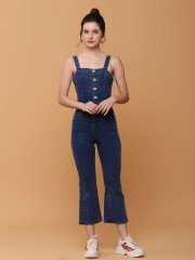 Washed Denim Jumpsuit