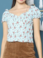 Cottage Core Flower Print Cottage Top 