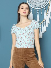 Cottage Core Flower Print Cottage Top 