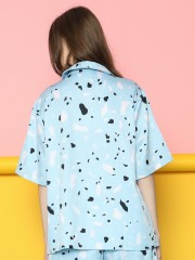 2 Pcs Set Printed Slounge Wear