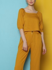 2Pcs Set Off Shoulder Top With Pants