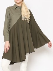 ANF Asymmetric Sleeves Long Top