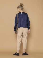 Pull Up Drawstring sleeves Top