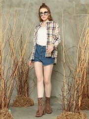 L/Sleeve checkered shirt