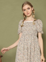R Cottage Printed Dress