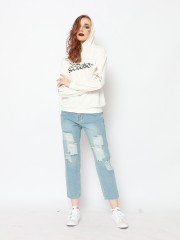 TM SUNRISE ELBOW HOLE HOODIE TOP