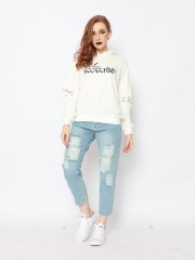 TM SUNRISE ELBOW HOLE HOODIE TOP