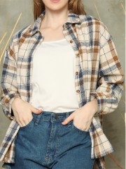 L/Sleeve checkered shirt