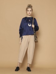 Pull Up Drawstring sleeves Top