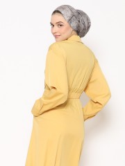 ANF Overlap Collar Dress